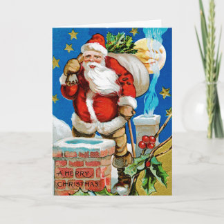 Tarjeta Festiva Luna de Santa