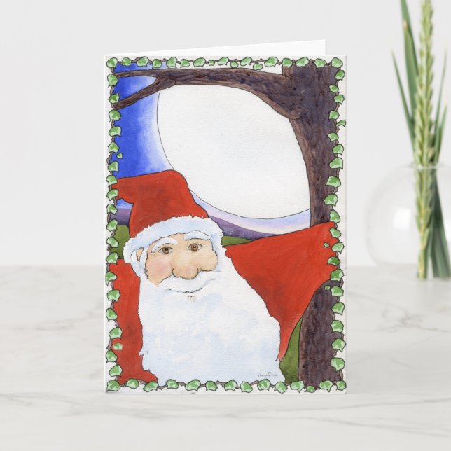 Tarjeta Festiva Luna llena Santa (Anverso)
