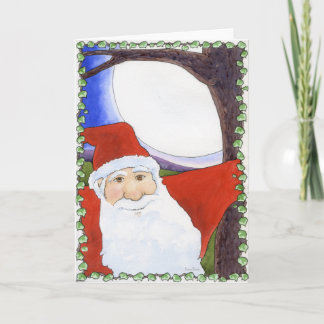 Tarjeta Festiva Luna llena Santa