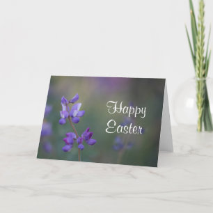 Tarjeta Festiva Lupine Happy Easter