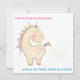 Tarjeta Festiva Lustige Pferde Karte für Pferdeliebhaber, Pferd