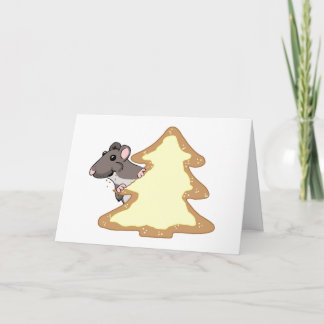 Tarjeta Festiva Luther y la galleta de los Navidades gigantes
