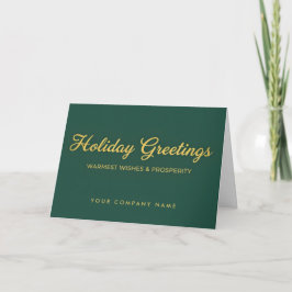 Tarjeta Festiva Luxe Script Holiday Greetings