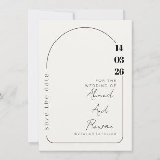 Tarjeta Festiva Luxury Wedding Invitation | Gold Accents | Modern 