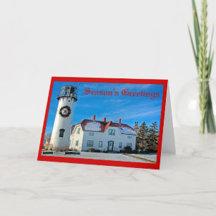 Tarjeta Festiva Luz de Chatham - los saludos de la estación