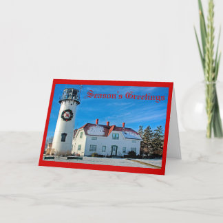 Tarjeta Festiva Luz de Chatham - los saludos de la estación
