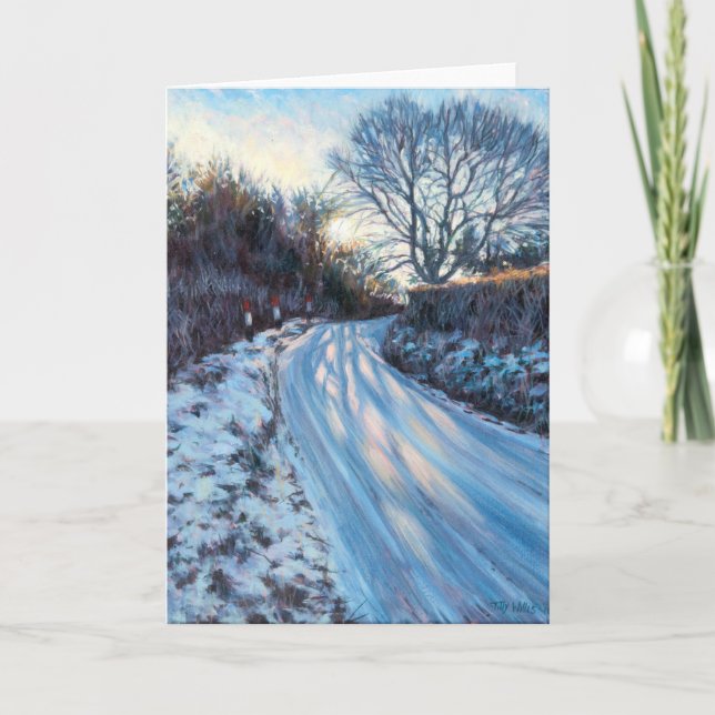 Tarjeta Festiva Luz de invierno (Anverso)