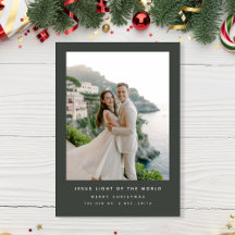 Luz de la foto de la costa mundial recién casada