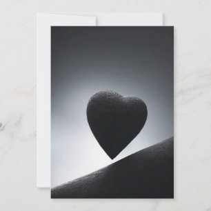 Tarjeta Festiva Luz de la luna Forma del corazón Nocturna