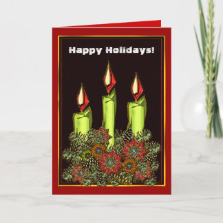Tarjeta Festiva Luz de las velas
