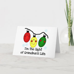 Tarjeta Festiva Luz de los regalos y camisetas de vacaciones de la