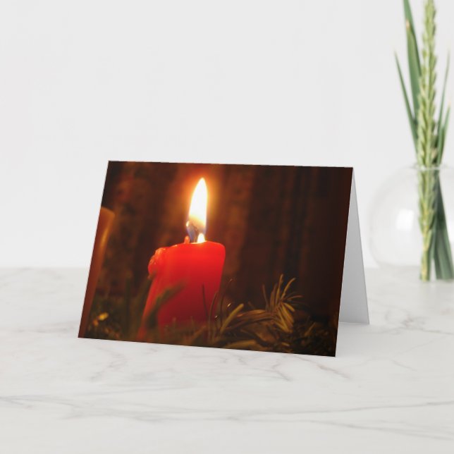 Tarjeta Festiva Luz del advenimiento (Anverso)