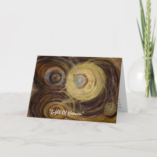 Tarjeta Festiva Luz Del Cielo, "Luz Del Cielo" (Anverso)