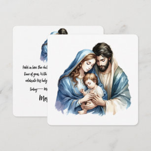 Tarjeta Festiva Luz Sagrada – Tierno Nacimiento