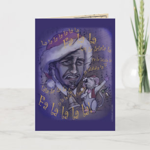 Tarjeta Festiva Lysander y Renfield Caroling