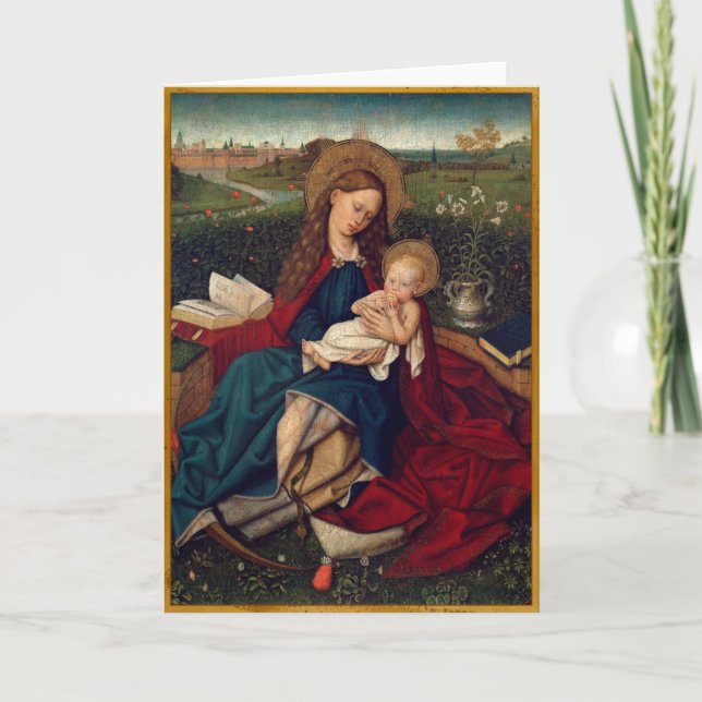 Tarjeta Festiva Madonna de la humildad (Anverso)