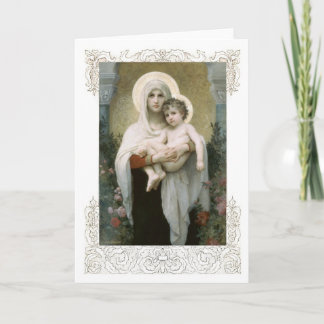 Tarjeta Festiva Madonna de los rosas, (1903)