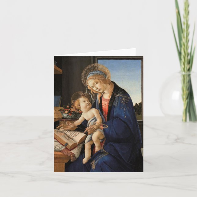 Tarjeta Festiva Madonna y niño (Anverso)