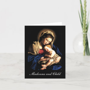 Tarjeta Festiva Madonna y niño