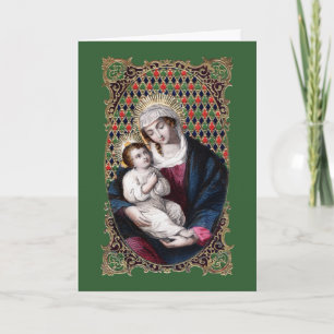 Tarjeta Festiva Madonna y niño (DPT 001)