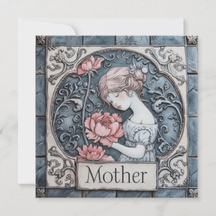 Tarjeta Festiva Madre apreciada: Saludos especiales
