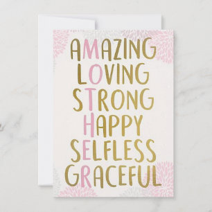 Tarjeta Festiva Madre asombrosa