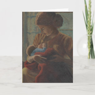 Tarjeta Festiva madre e hijo