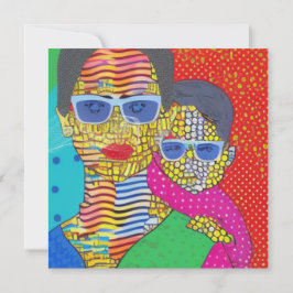 Tarjeta Festiva Madre e hijo