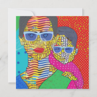 Tarjeta Festiva Madre e hijo