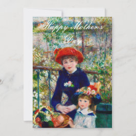 Tarjeta Festiva Madre e hijo de Renoir