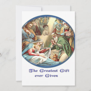 Tarjeta Festiva Madre María y niño Jesús
