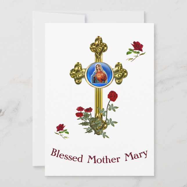 Tarjeta Festiva Madre MAry (Anverso)