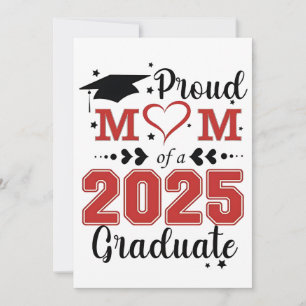 Tarjeta Festiva Madre orgullosa de graduado de 2025 Día de la Madr