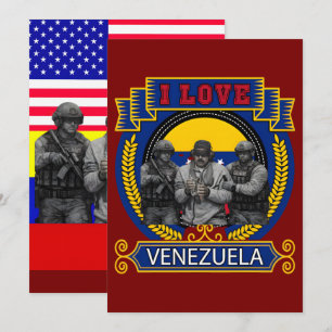 Tarjeta Festiva Maduro Capturado en Vivo en Divertida Emboscada en