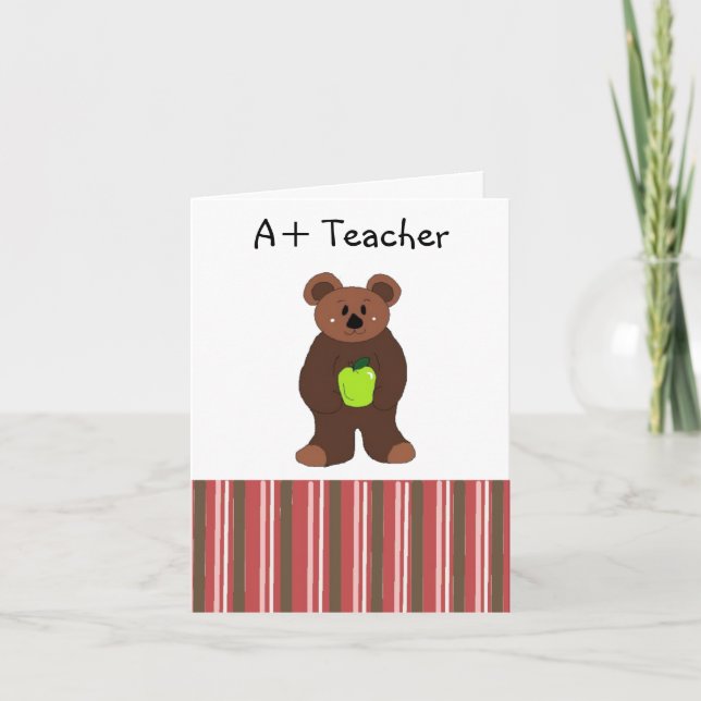 Tarjeta Festiva Maestra A+ (Anverso)