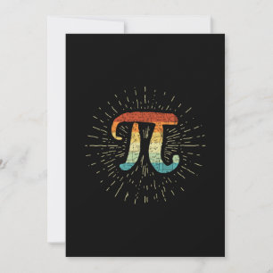 Tarjeta Festiva Maestra Cute Pi