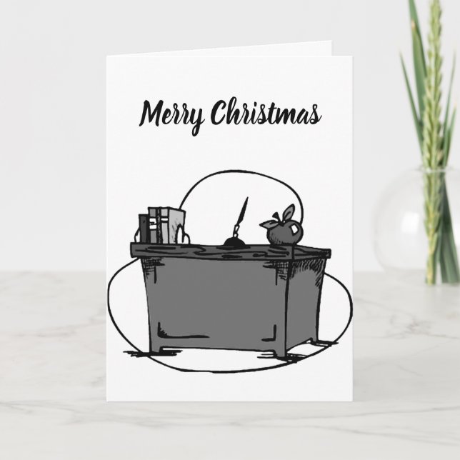 TARJETA FESTIVA **MAESTRO ESPECIAL** EN NAVIDADES *PALABRAS HERMOS (Anverso)