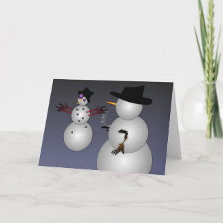 Tarjeta Festiva Mafia de Snowman