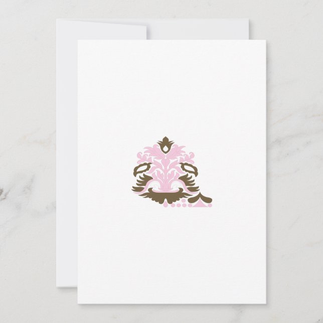 Tarjeta Festiva Magenta-rojo, Naranja amarillento decorativo (Anverso)