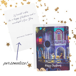 Tarjeta Festiva magia de los navidades