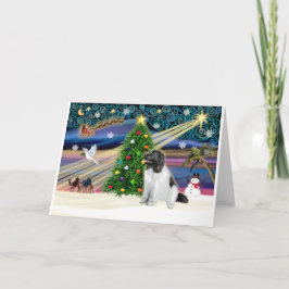 Tarjeta Festiva Magia de Navidad-Tierra de Newfie-Landseers