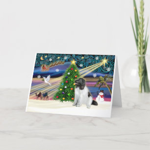 Tarjeta Festiva Magia de Navidad-Tierra de Newfie-Landseers