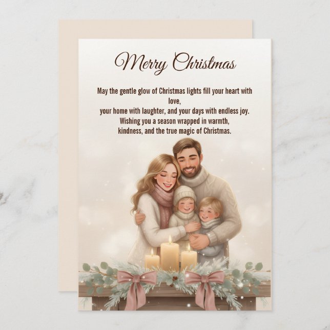 Tarjeta Festiva Magic of Christmas Lights Christmas cards (Anverso / Reverso)