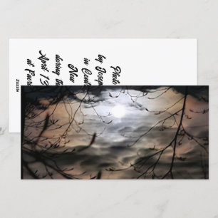 Tarjeta Festiva Magickal Moonscape (interior en blanco)