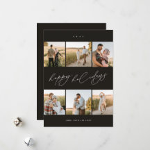 Magnífica tipografía manuscrita Collage de fotos m