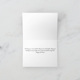 Tarjeta Festiva Magnífica travesía en Sleigh con auto negro de Nav