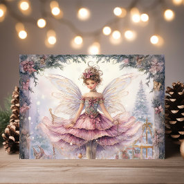 Tarjeta Festiva Magníficos Navidades de la lechería Ballerina Suga