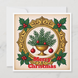 Tarjeta Festiva Magnitud contemporánea elegante y simple de la tip