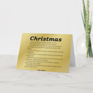 Tarjeta Festiva Magnizar a los Navidades del Señor Lucas 1-46