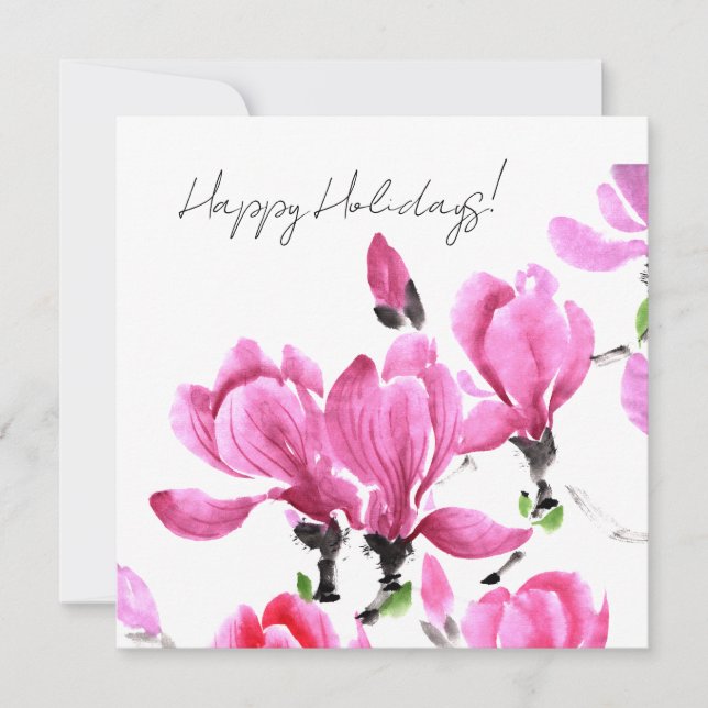 Tarjeta Festiva Magnolia (Anverso)
